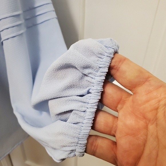 NWT Social Standard by Sanctuary Peasant Blouse Size Large, Retail $68 - Picture 4 of 11